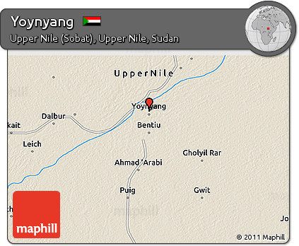 Shaded Relief 3D Map of Yoynyang
