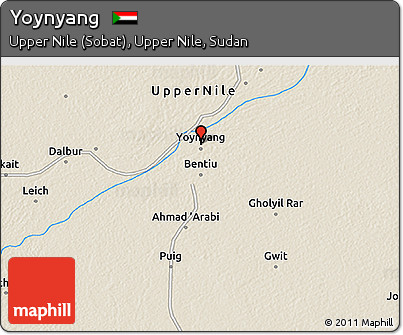 Shaded Relief 3D Map of Yoynyang