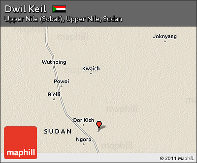 Shaded Relief 3D Map of Dwil Keil