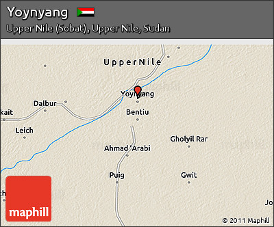 Shaded Relief 3D Map of Yoynyang