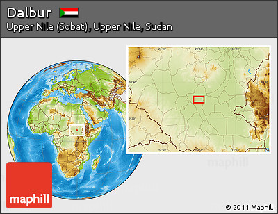 Physical Location Map of Dalbur