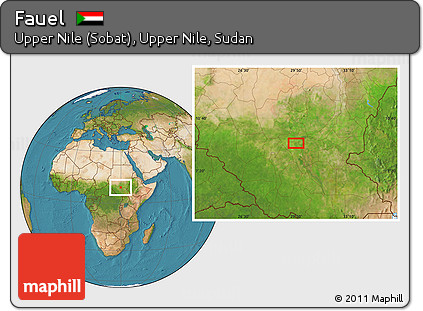 Satellite Location Map of Fauel