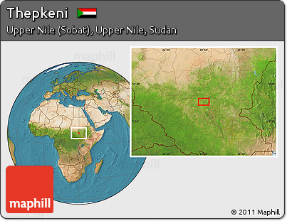 Satellite Location Map of Thepkeni