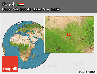 Satellite Location Map of Fauel