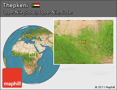 Satellite Location Map of Thepkeni