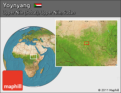Satellite Location Map of Yoynyang