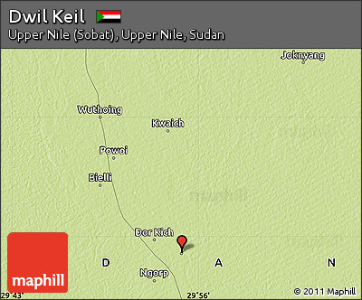 Physical Map of Dwil Keil