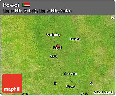 Satellite Map of Powoi