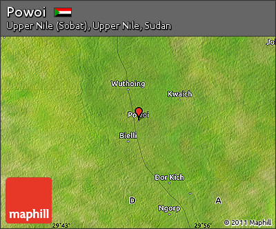 Satellite Map of Powoi