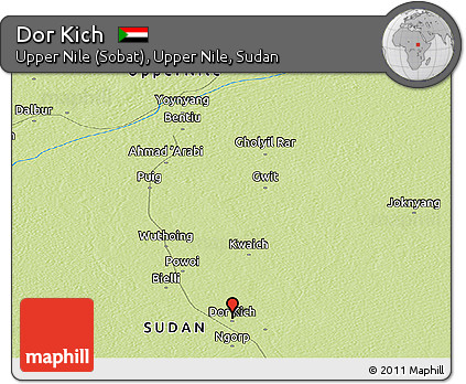 Physical Panoramic Map of Dor Kich