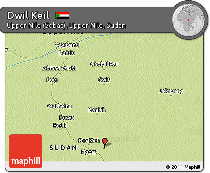 Physical Panoramic Map of Dwil Keil