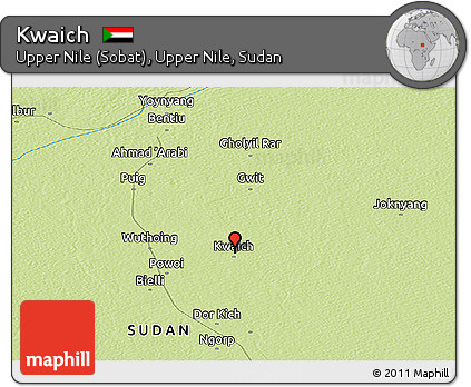 Physical Panoramic Map of Kwaich