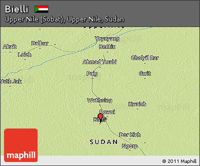 Physical Panoramic Map of Bielli