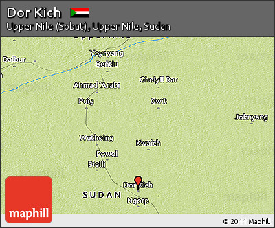 Physical Panoramic Map of Dor Kich