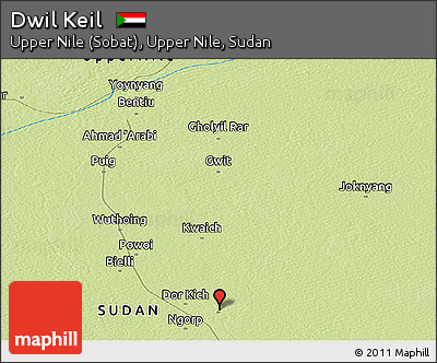 Physical Panoramic Map of Dwil Keil