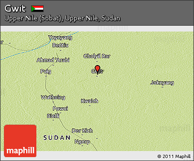 Physical Panoramic Map of Gwit