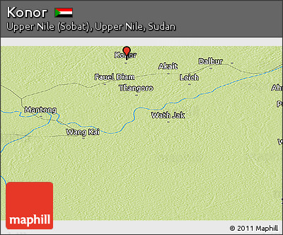 Physical Panoramic Map of Konor