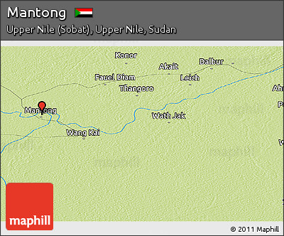 Physical Panoramic Map of Mantong