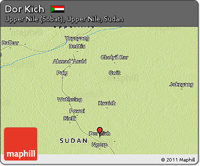 Physical Panoramic Map of Dor Kich