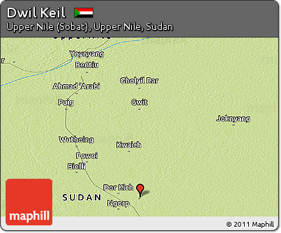 Physical Panoramic Map of Dwil Keil