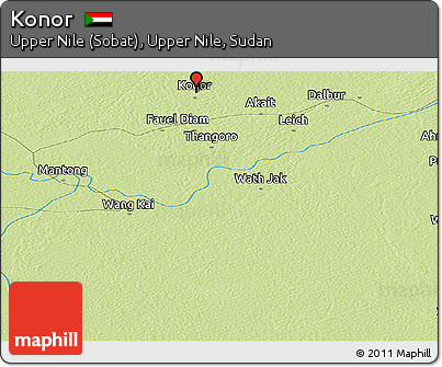 Physical Panoramic Map of Konor