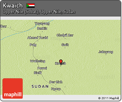 Physical Panoramic Map of Kwaich