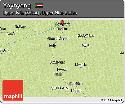 Physical Panoramic Map of Yoynyang