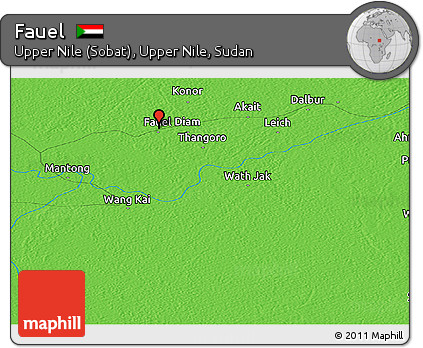 Political Panoramic Map of Fauel