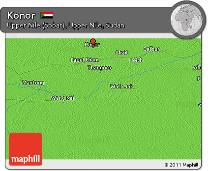 Political Panoramic Map of Konor