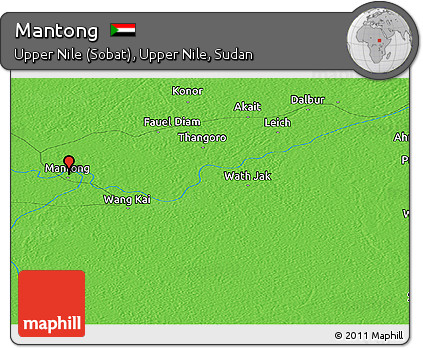 Political Panoramic Map of Mantong