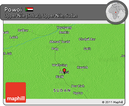 Political Panoramic Map of Powoi