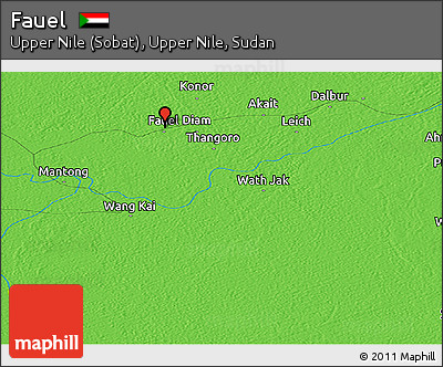 Political Panoramic Map of Fauel