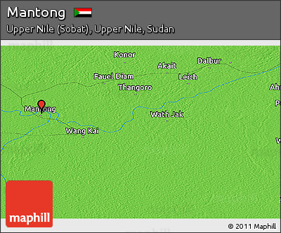 Political Panoramic Map of Mantong