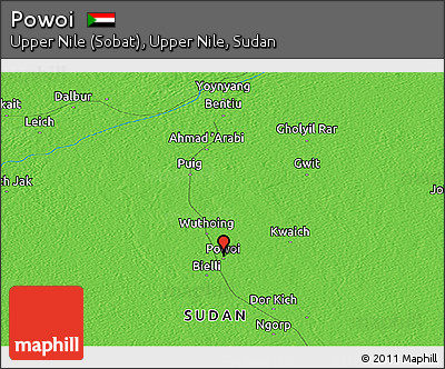 Political Panoramic Map of Powoi