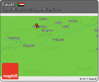 Political Panoramic Map of Fauel