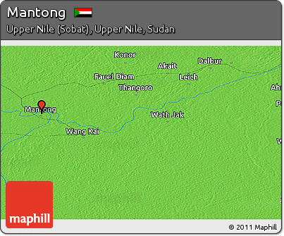Political Panoramic Map of Mantong