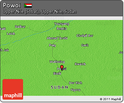 Political Panoramic Map of Powoi