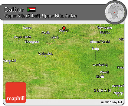 Satellite Panoramic Map of Dalbur