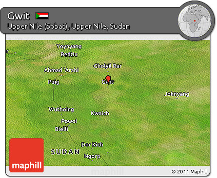 Satellite Panoramic Map of Gwit