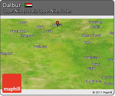 Satellite Panoramic Map of Dalbur