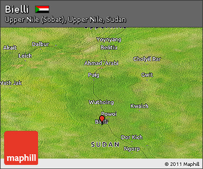 Satellite Panoramic Map of Bielli