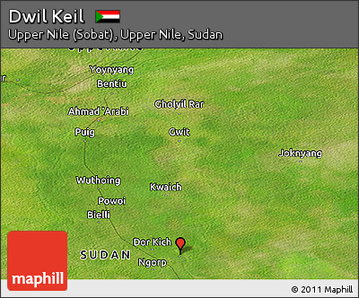 Satellite Panoramic Map of Dwil Keil