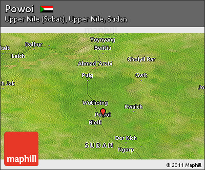 Satellite Panoramic Map of Powoi