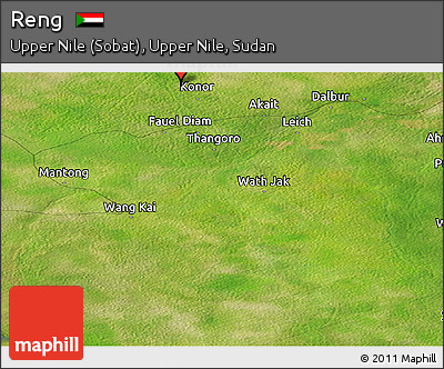 Satellite Panoramic Map of Reng