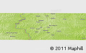 Physical Panoramic Map of the area around 9° 4' 52" N, 2° 28' 30" W