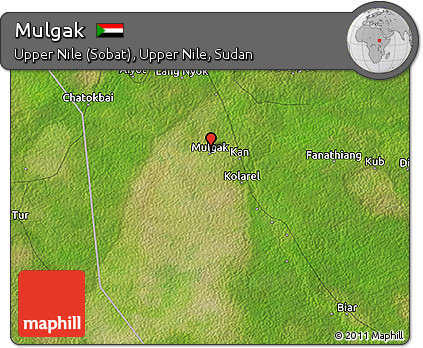 Satellite 3D Map of Mulgak