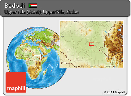 Physical Location Map of Badodi