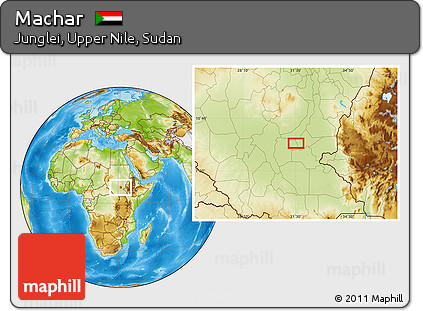 Physical Location Map of Machar