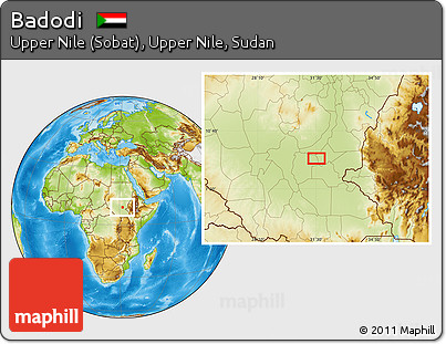 Physical Location Map of Badodi
