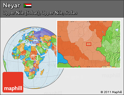 Political Location Map of Neyar